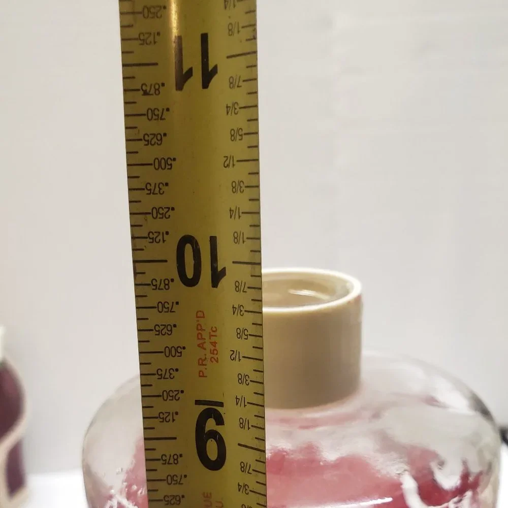 Vintage Starlyte Red & Gold Hand Painted Jar Art Deco Decor